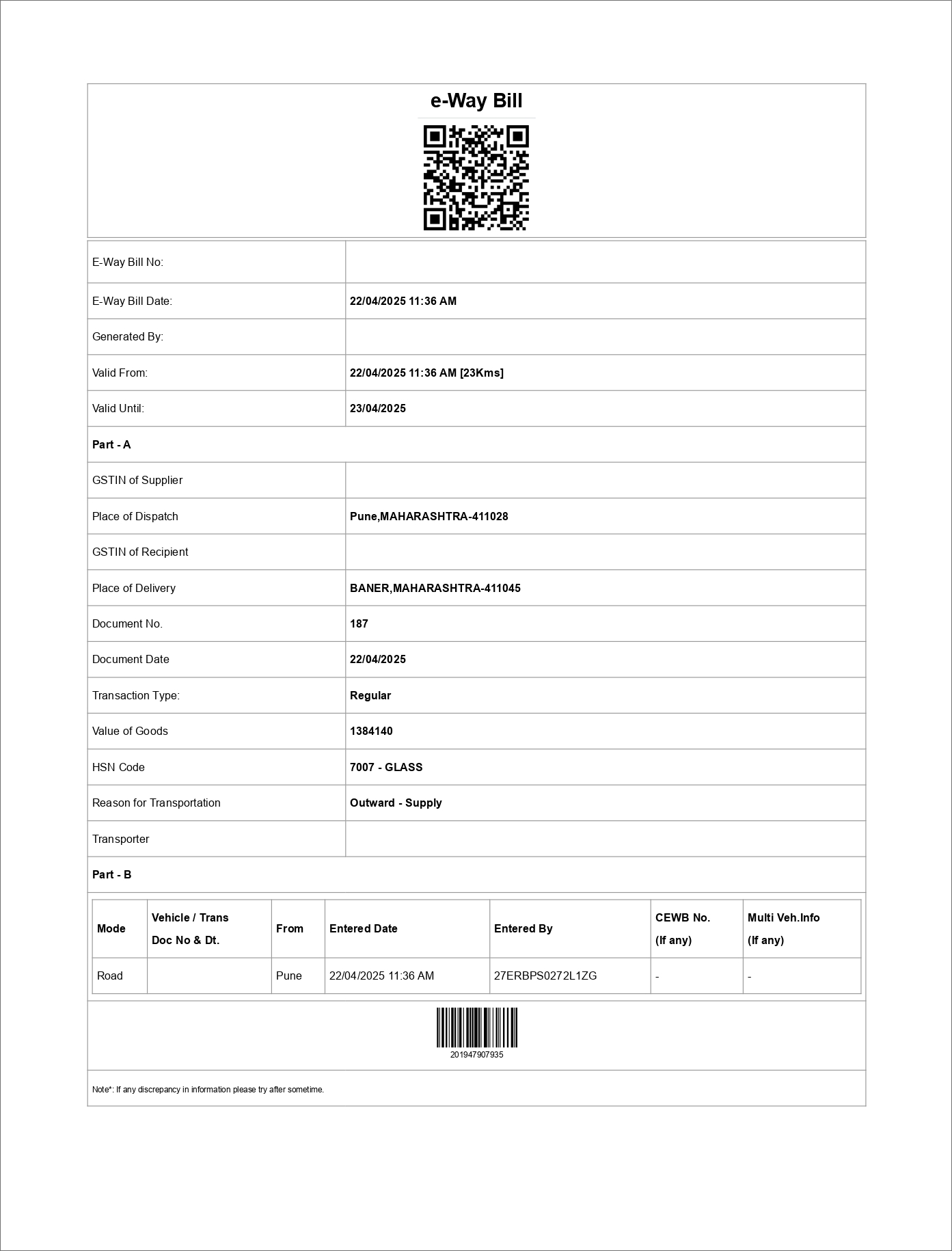 Accountwale - GST E-Way Bill Registration